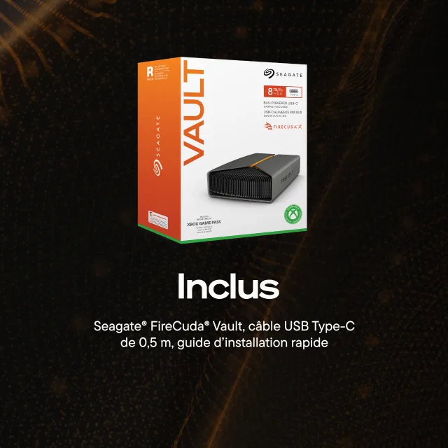 Disque dur de jeu FireCuda X Vault