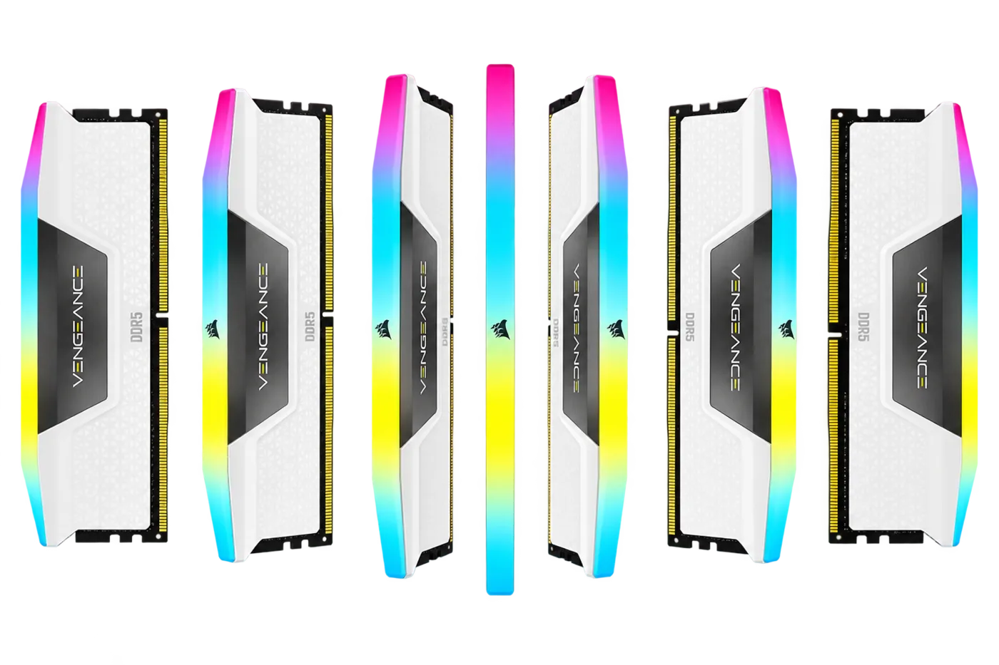 RAM Corsair Vengeance RGB DDR5 6400MHz PC5-51200 32Go 2x16Go CL36 Blanc