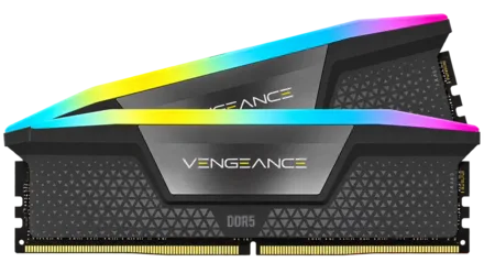 Corsair Vengeance RAM Mémoire 64GB 2x32GB DDR5 5600MHz CL40 Kit AMD EXPO Intel XMP RGB Gris