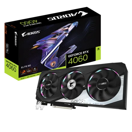 Gigabyte AORUS GeForce RTX™ 4060 ELITE 8GGV-N4060AORUS E-8GD