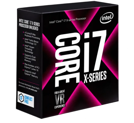 Intel® Core™ i7-7820X (3.6 GHz / 4.3 GHz) — 11 Mo Cache, LGA 2066